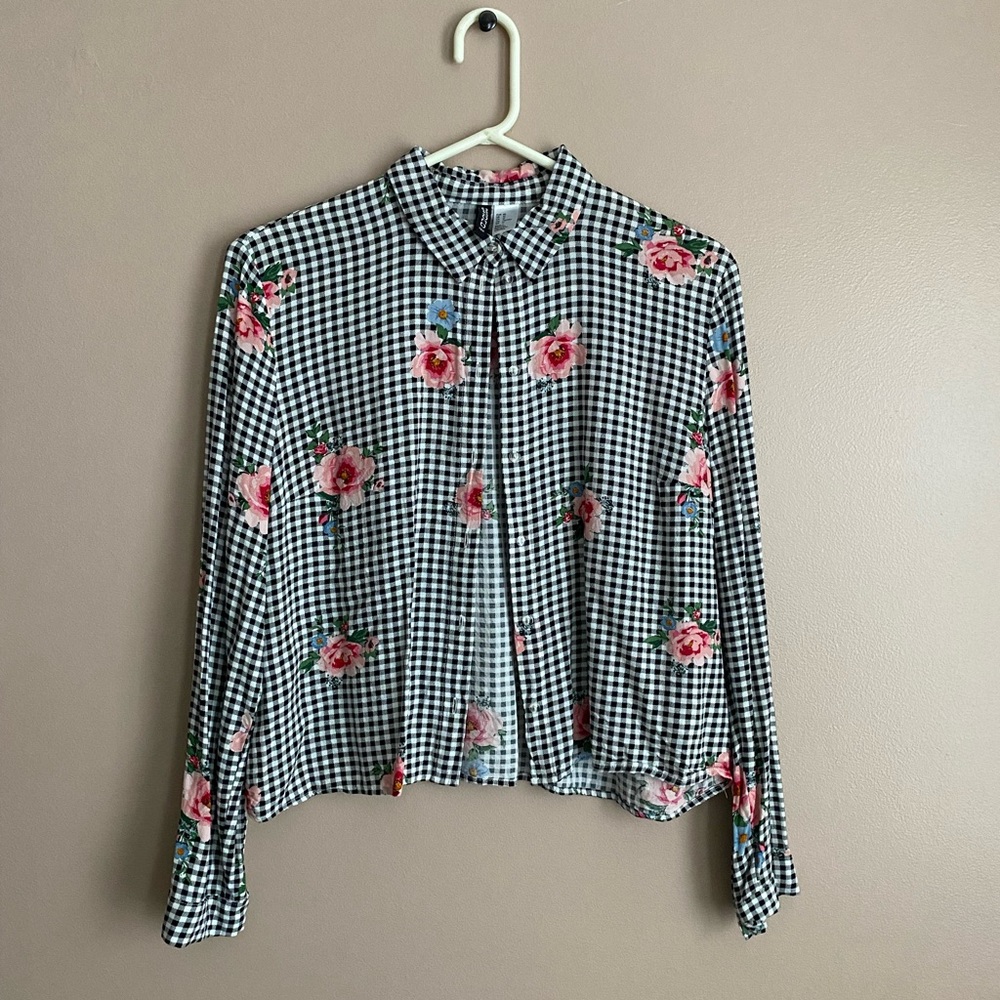 H&M Divided Patterned Shirt — Size 10 (US)